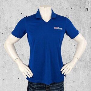 Womens PetSmart Work Polo Shirt Size Medium Uniform Blue